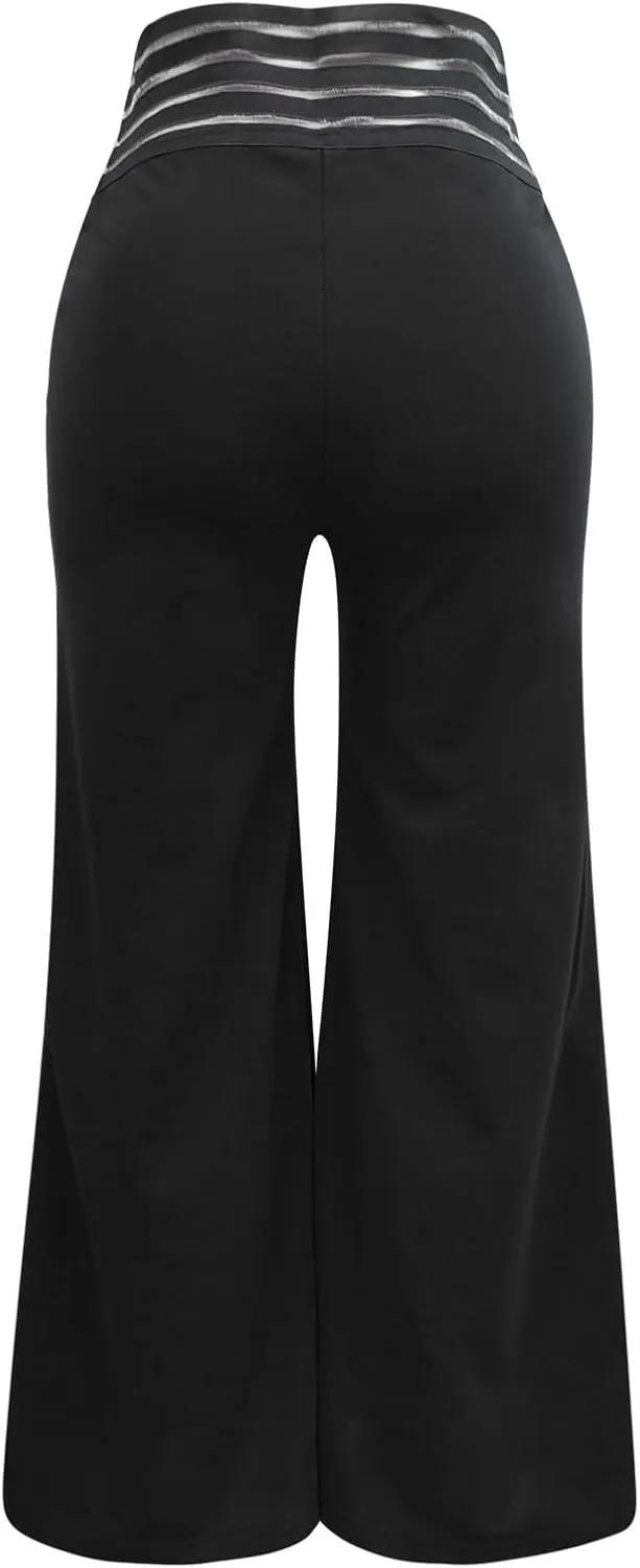 2023 Womens Bootcut Yoga Pants - Flare Leggings for Women High Waisted Crossover Workout Lounge Bell Bottom Dress Pants
