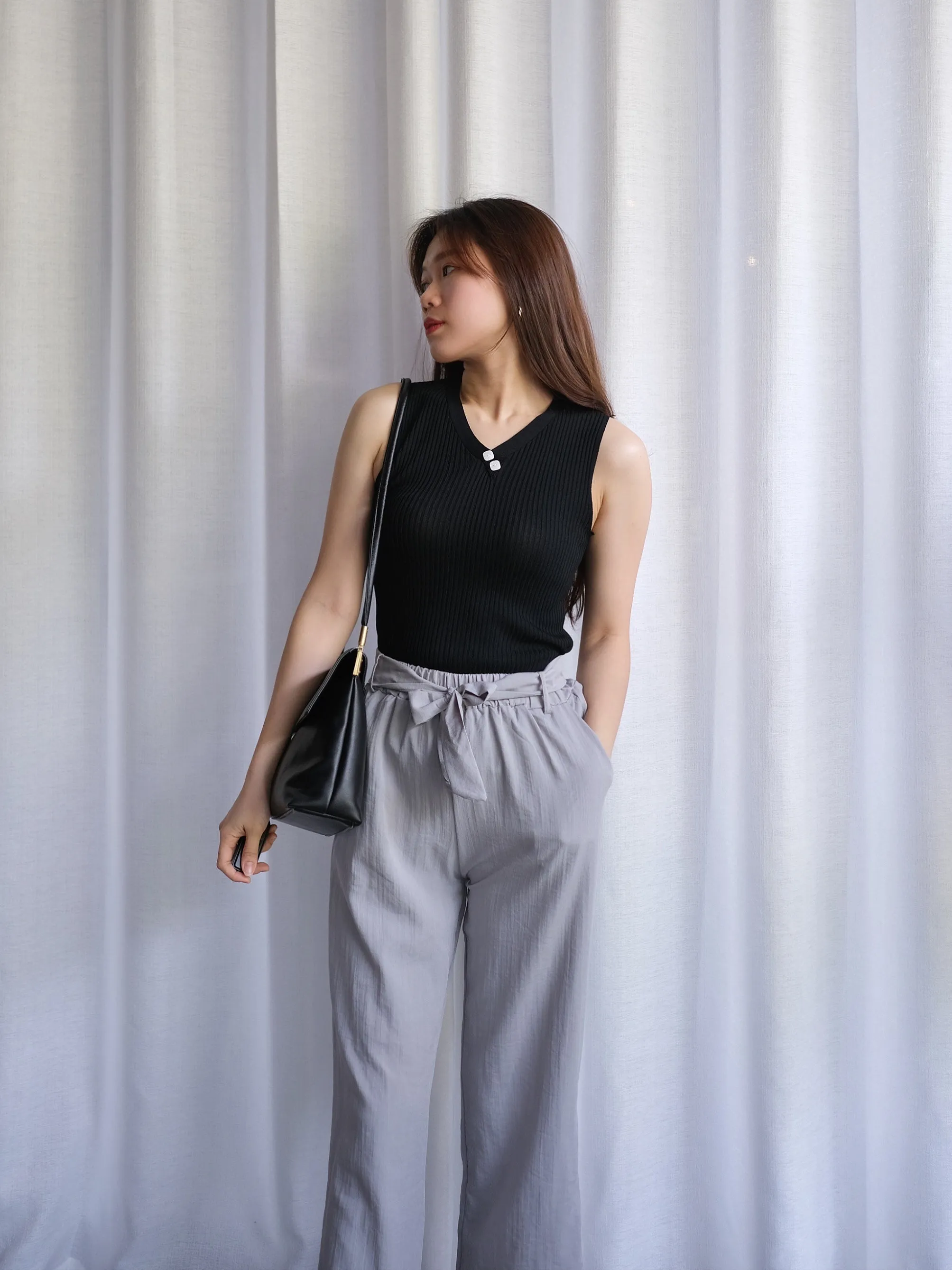 ACEWIN Tie-Waist Long Pants (Free Size) 501744