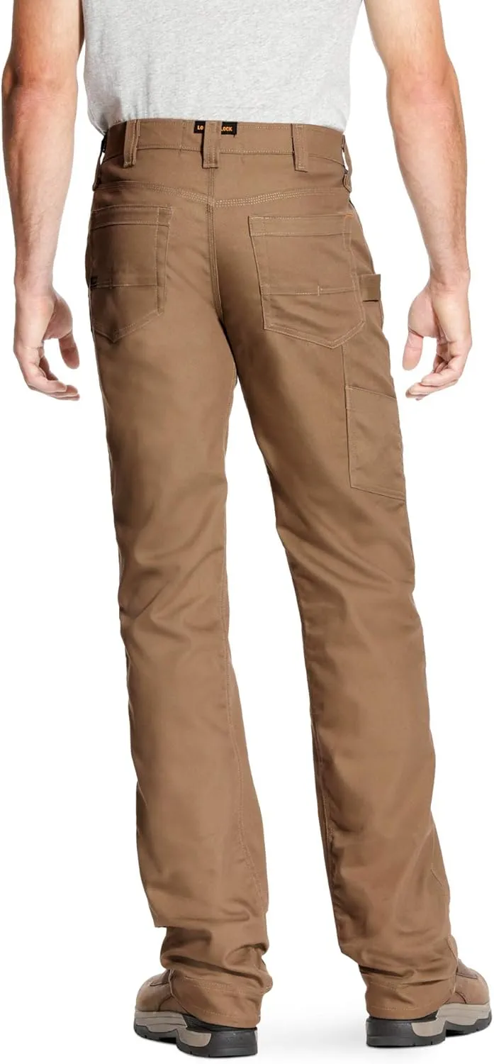 ARIAT Men's Rebar M4 Relaxed Durastretch Made Tough Double Front Stackable Straight Leg Pant