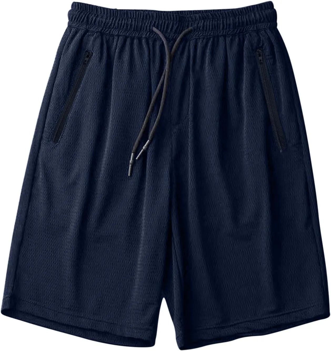 Big and Tall Shorts for Men Casual Breathable Mesh Quick Dry Solid Athletic Short Drawstring Elastic Waist Pants