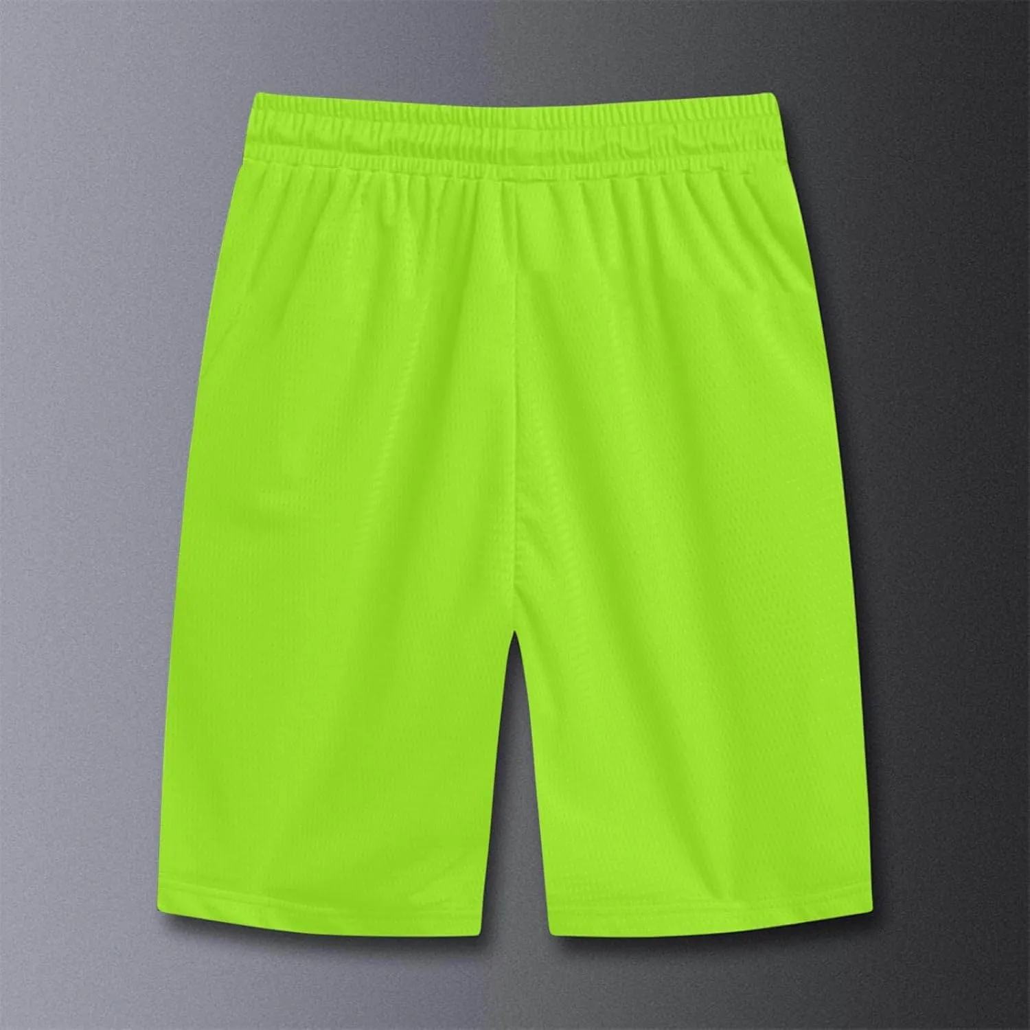 Big and Tall Shorts for Men Casual Breathable Mesh Quick Dry Solid Athletic Short Drawstring Elastic Waist Pants