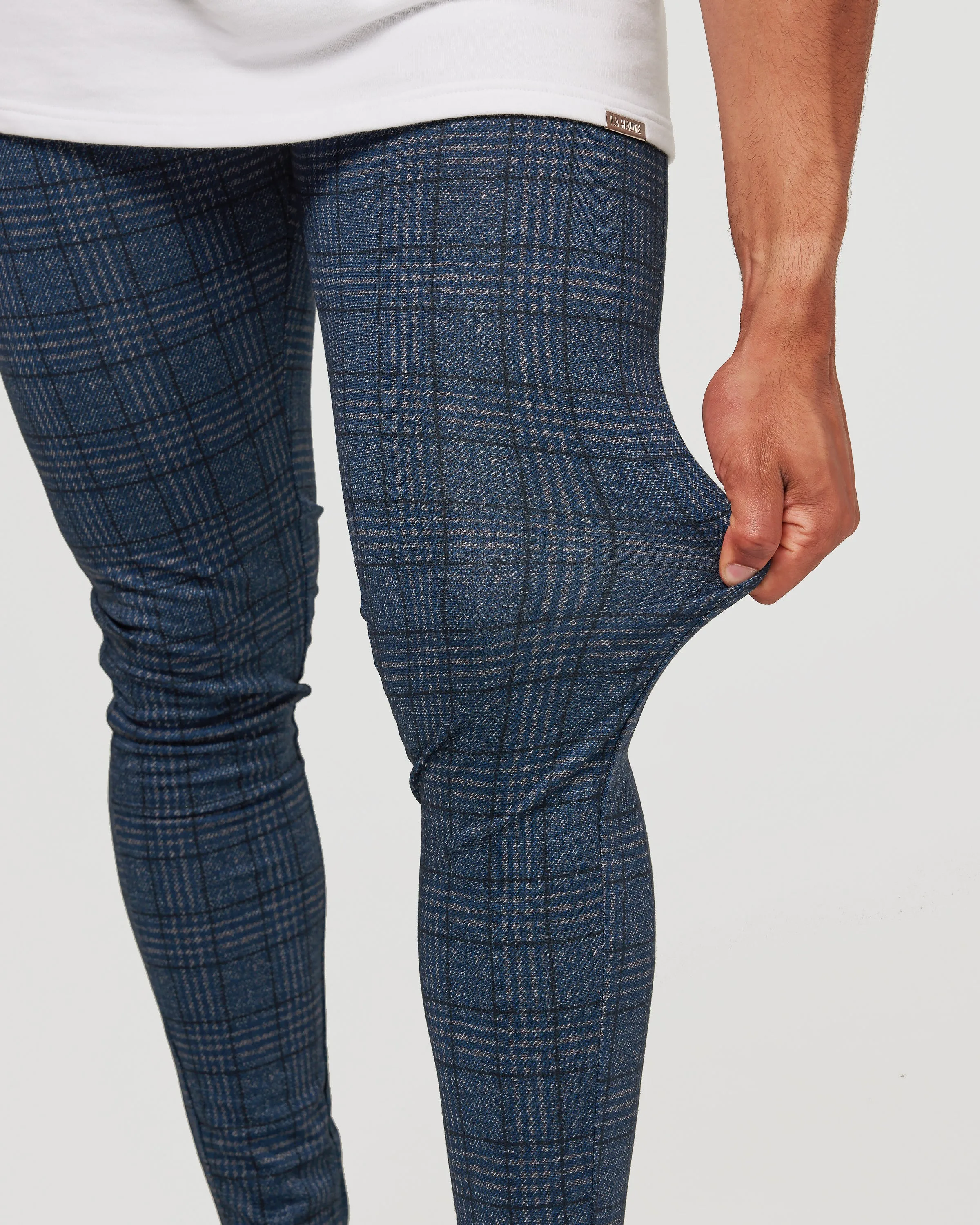 Blue Check Pants
