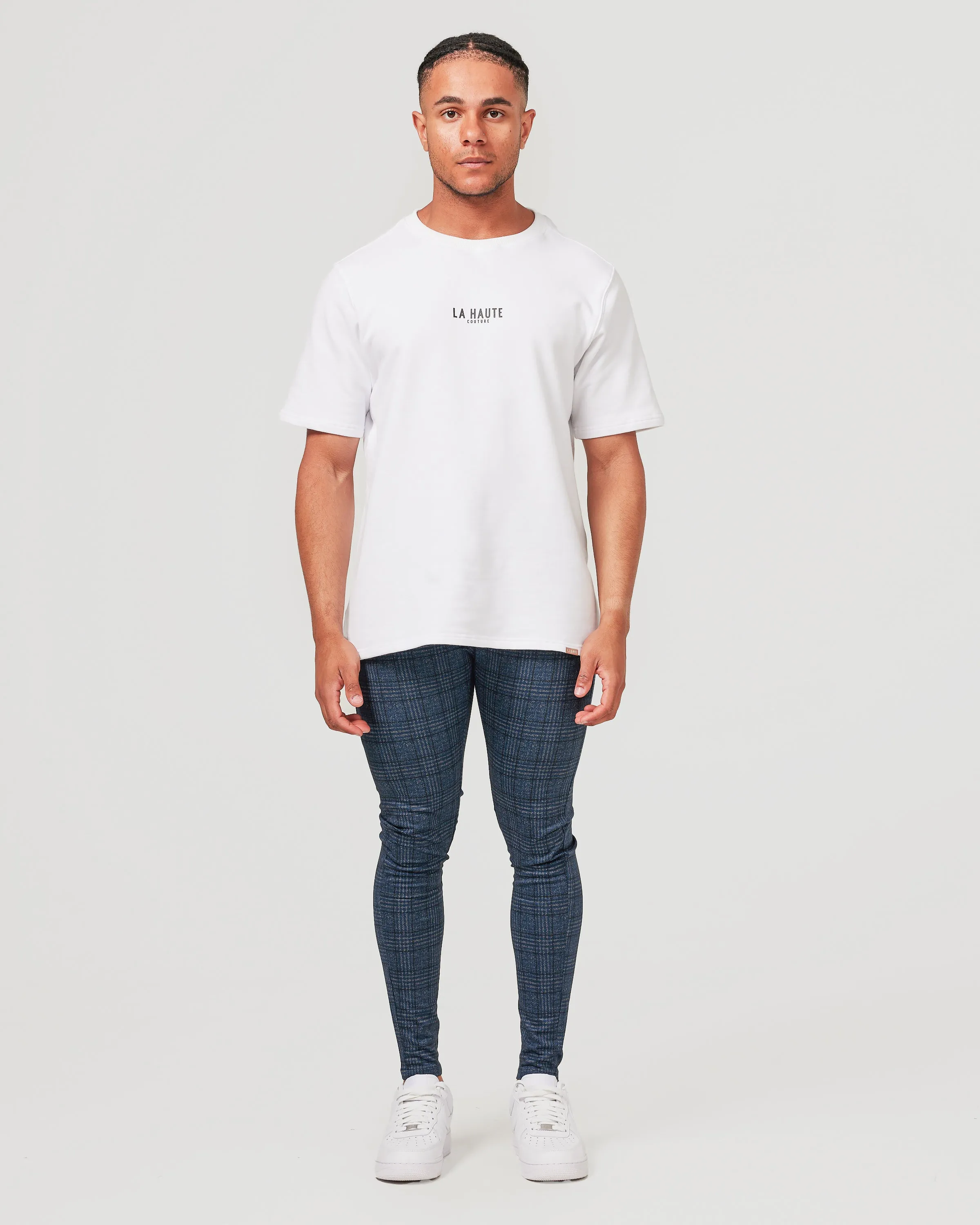 Blue Check Pants
