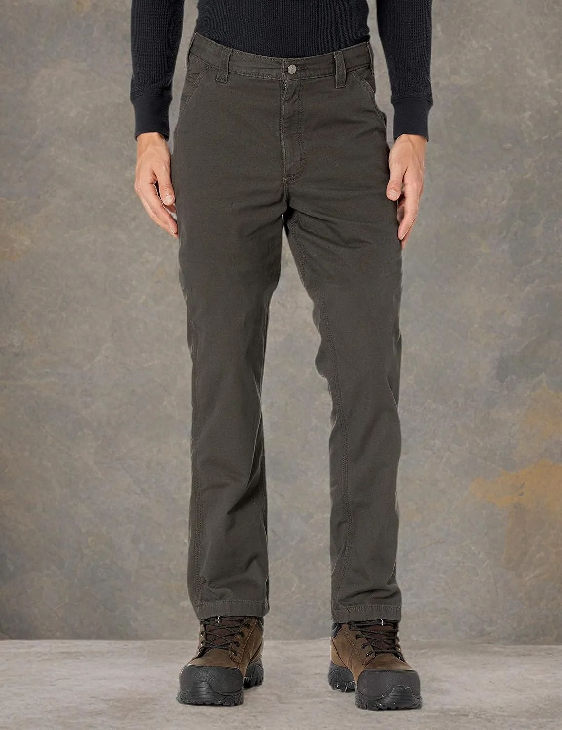 Carhartt Men's Rugged Flex Relaxed Fit Canvas Flannel-Lined Utility Work Pant