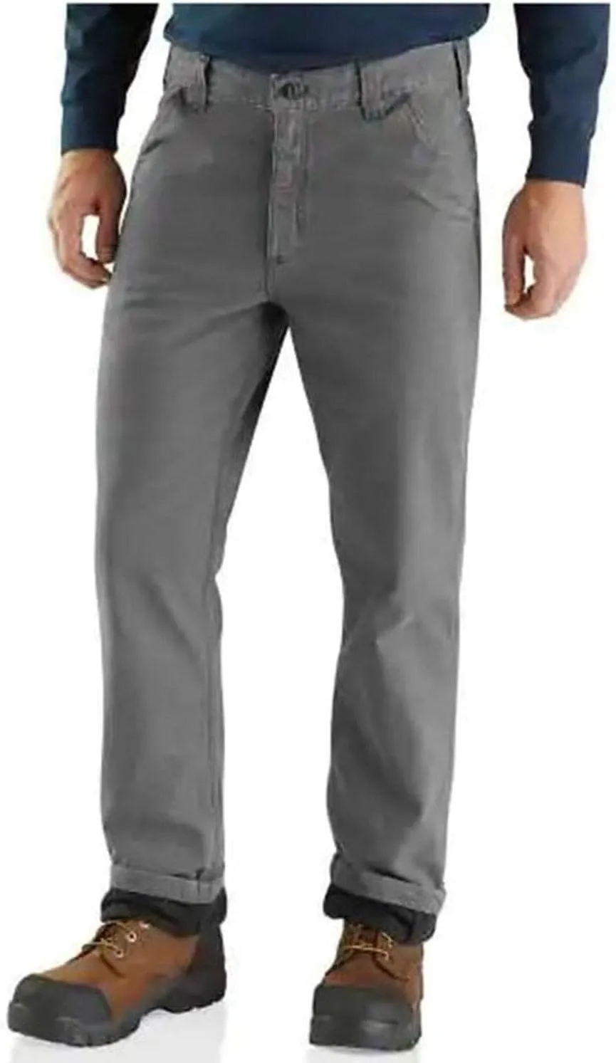 Carhartt Men's Rugged Flex Relaxed Fit Canvas Flannel-Lined Utility Work Pant