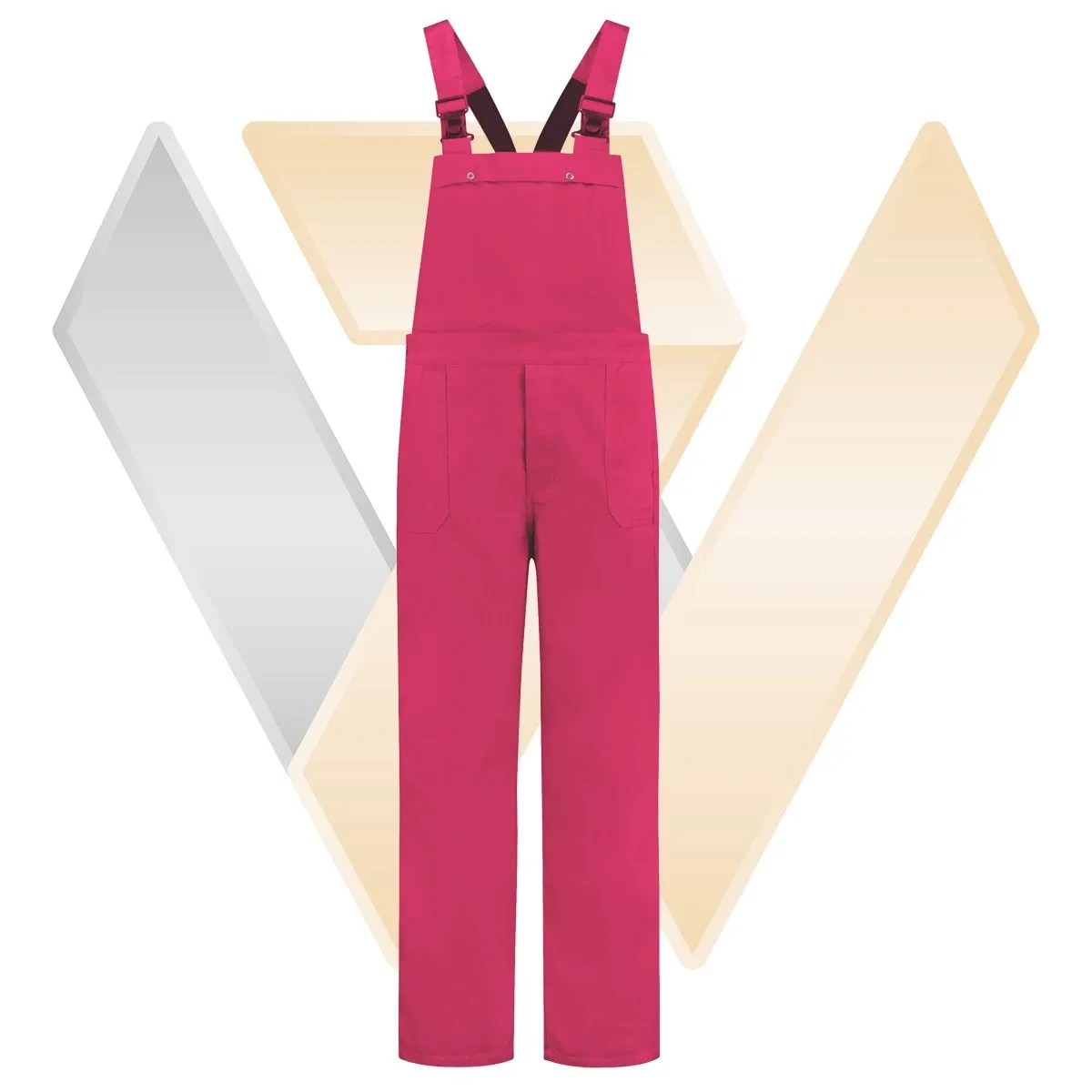 Dungarees&#x20;polyester&#x20;&#x2F;&#x20;cotton&#x20;Geel&#x20;-&#x20;71WorkX&#x20;Wear