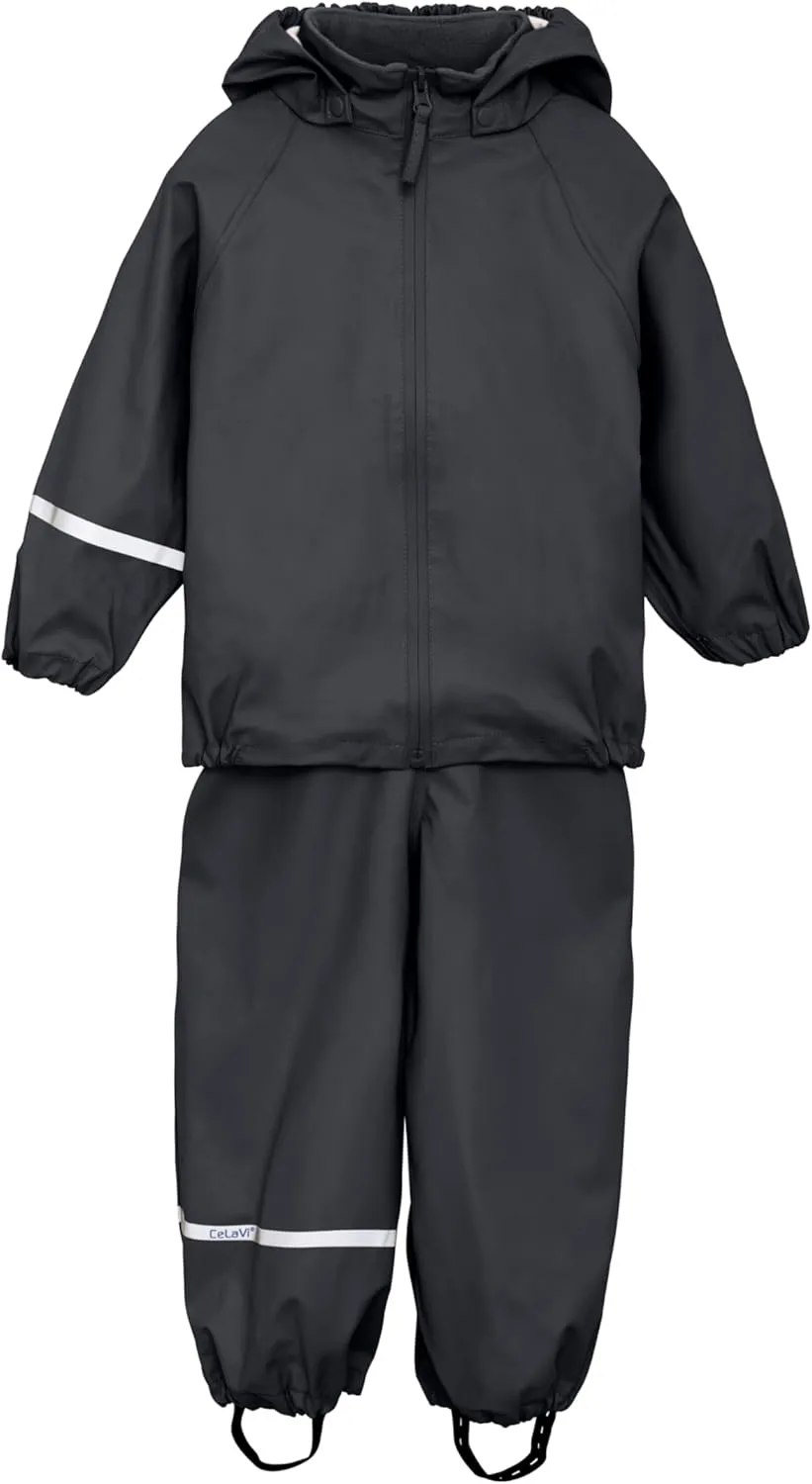 European Kids Waterproof Eco Friendly Snow Suit Ultra 10.000mm Shell, Detachable Hood, Reflective Stripes Boys Girls