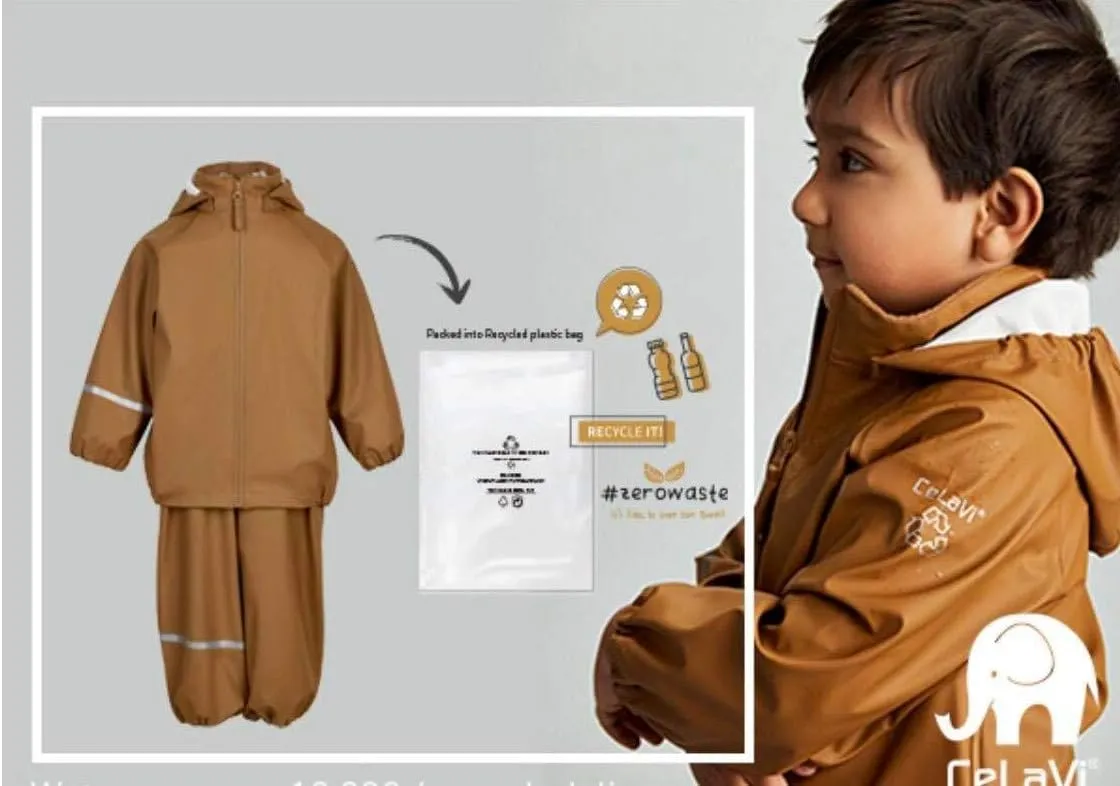 European Kids Waterproof Eco Friendly Snow Suit Ultra 10.000mm Shell, Detachable Hood, Reflective Stripes Boys Girls