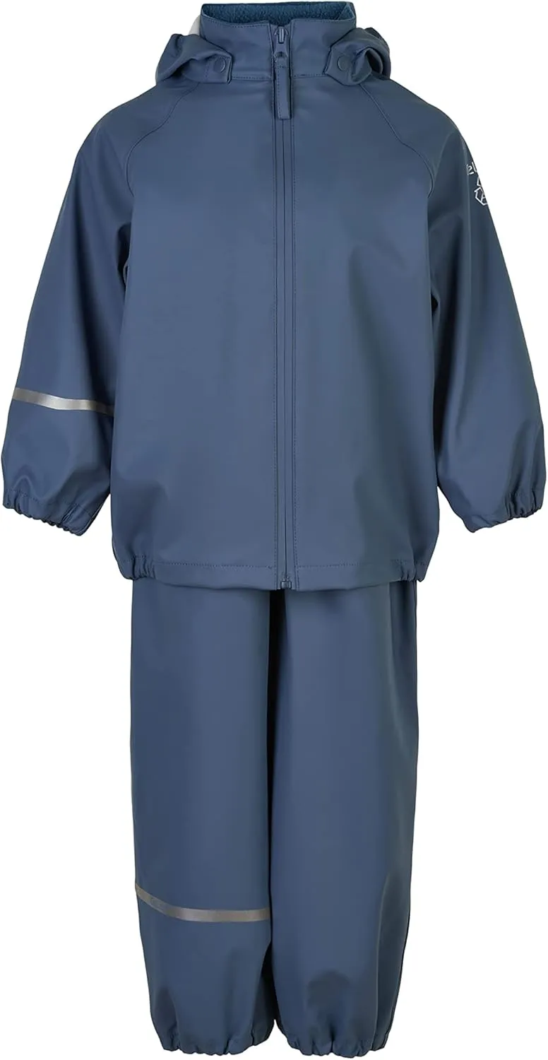 European Kids Waterproof Eco Friendly Snow Suit Ultra 10.000mm Shell, Detachable Hood, Reflective Stripes Boys Girls