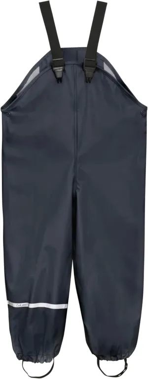 European Kids Wind, Mud, Snow and Waterproof Rain Pants Dungarees Unlined and Fleece Lined for Boys Girls