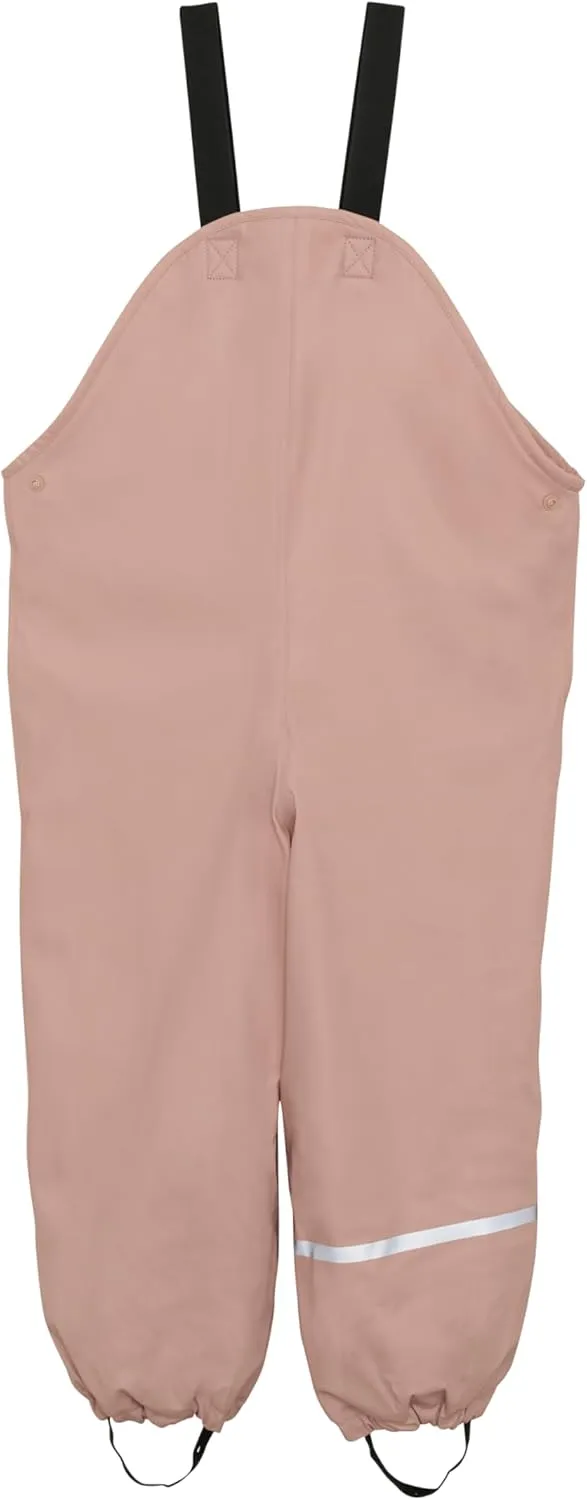 European Kids Wind, Mud, Snow and Waterproof Rain Pants Dungarees Unlined and Fleece Lined for Boys Girls