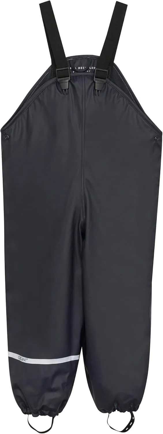 European Kids Wind, Mud, Snow and Waterproof Rain Pants Dungarees Unlined and Fleece Lined for Boys Girls