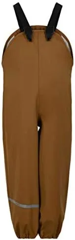 European Kids Wind, Mud, Snow and Waterproof Rain Pants Dungarees Unlined and Fleece Lined for Boys Girls