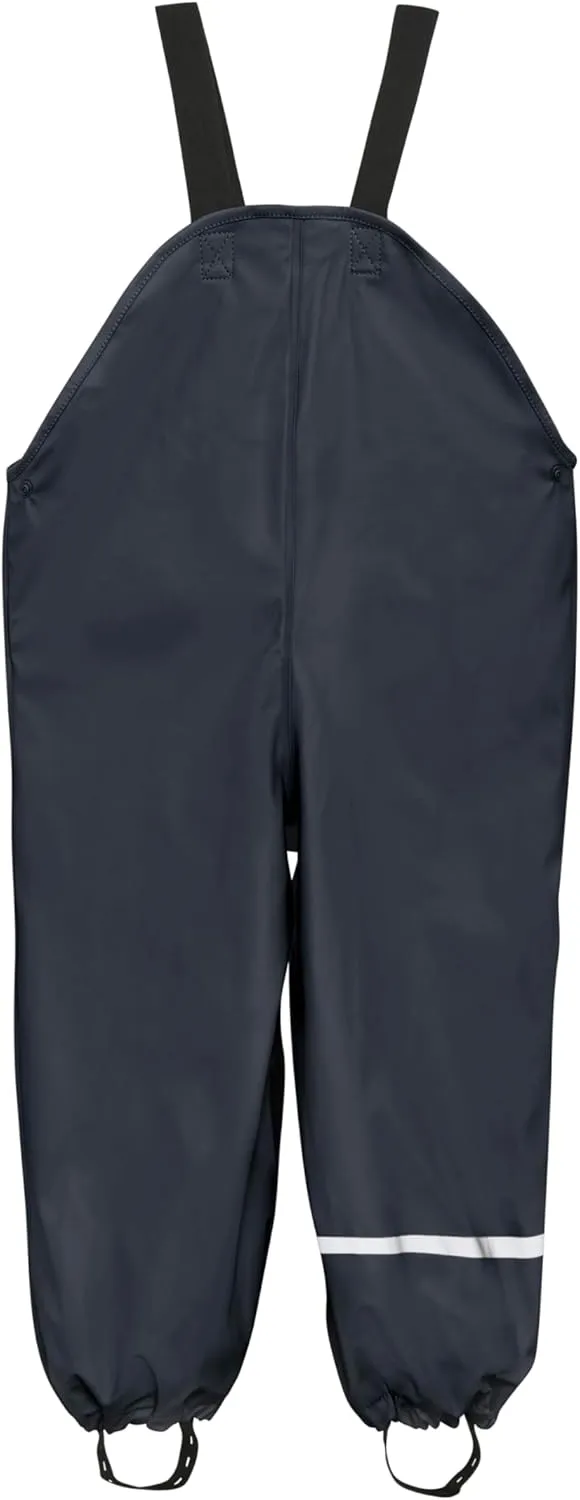 European Kids Wind, Mud, Snow and Waterproof Rain Pants Dungarees Unlined and Fleece Lined for Boys Girls