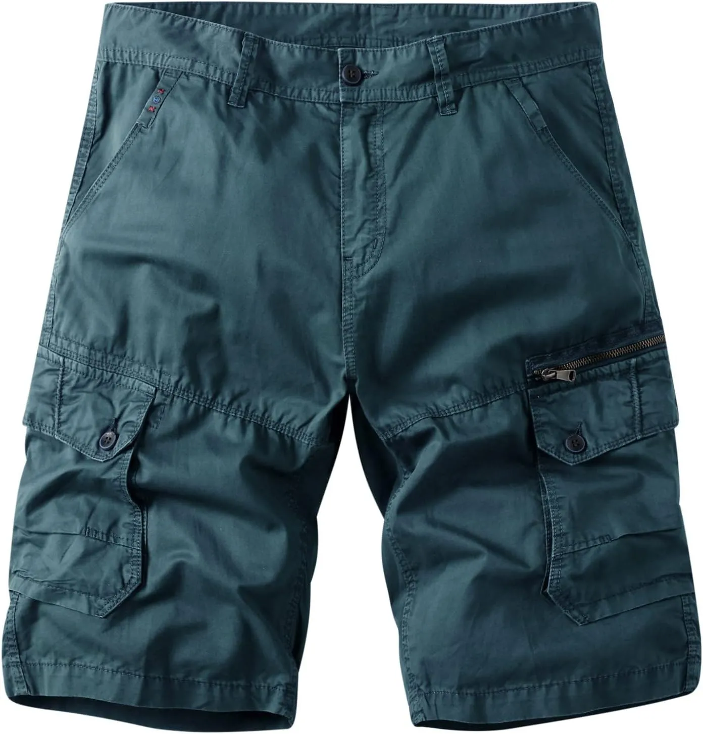 Golf Shorts for Men 7 Inch Inseam Summer Classic Fit Multi-Pockets Cargo Shorts Loose Fit Beach Work Dungarees