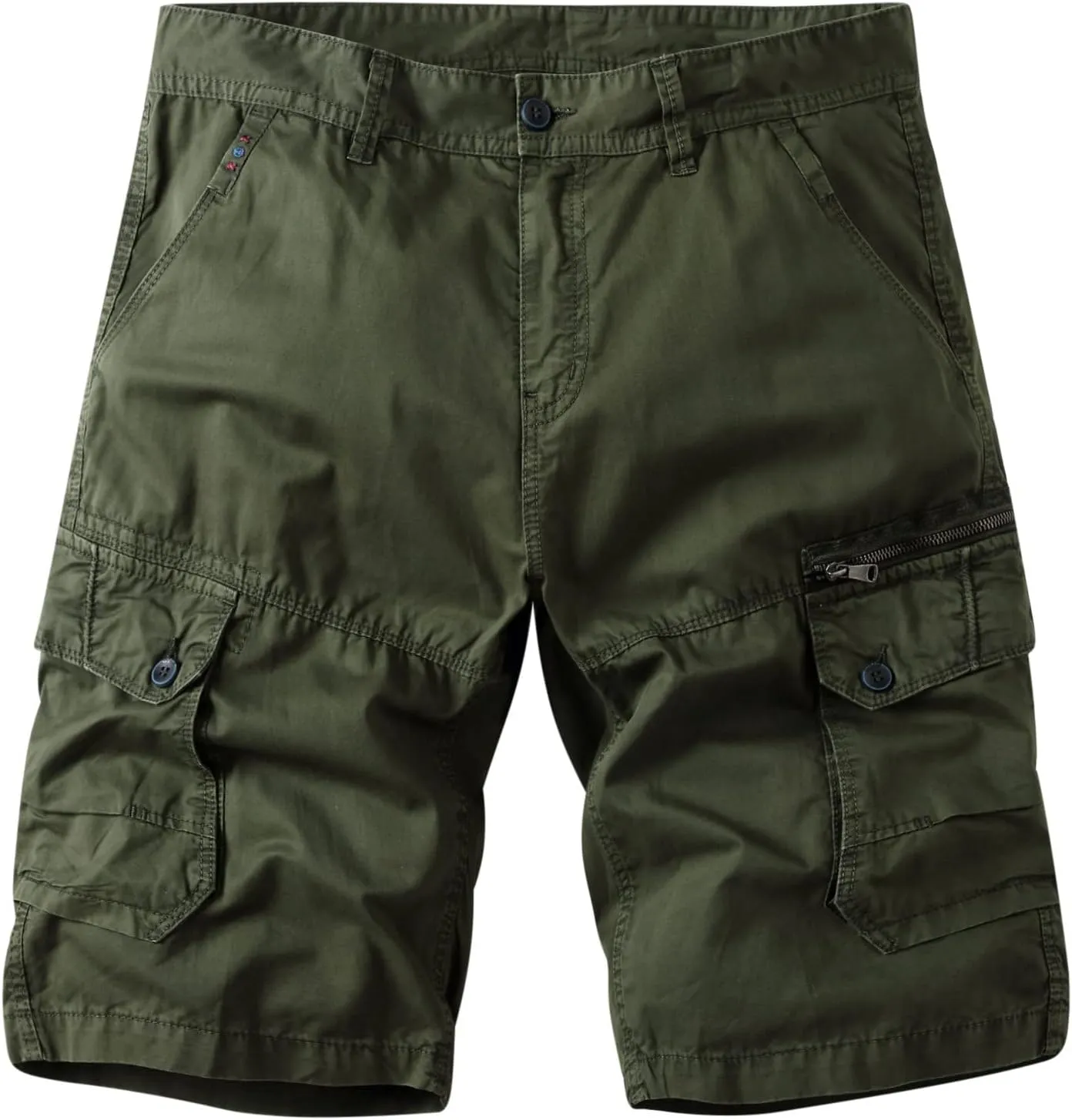 Golf Shorts for Men 7 Inch Inseam Summer Classic Fit Multi-Pockets Cargo Shorts Loose Fit Beach Work Dungarees