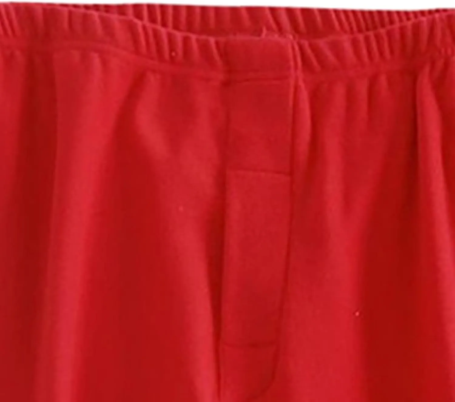 JEsilunmaMY Men's Lounge Pants Elastic Waist Fall Winter Fleece Pajama Pants Solid Color Soft Comfy Lounge Sleep Trousers (Red,3X-Large)