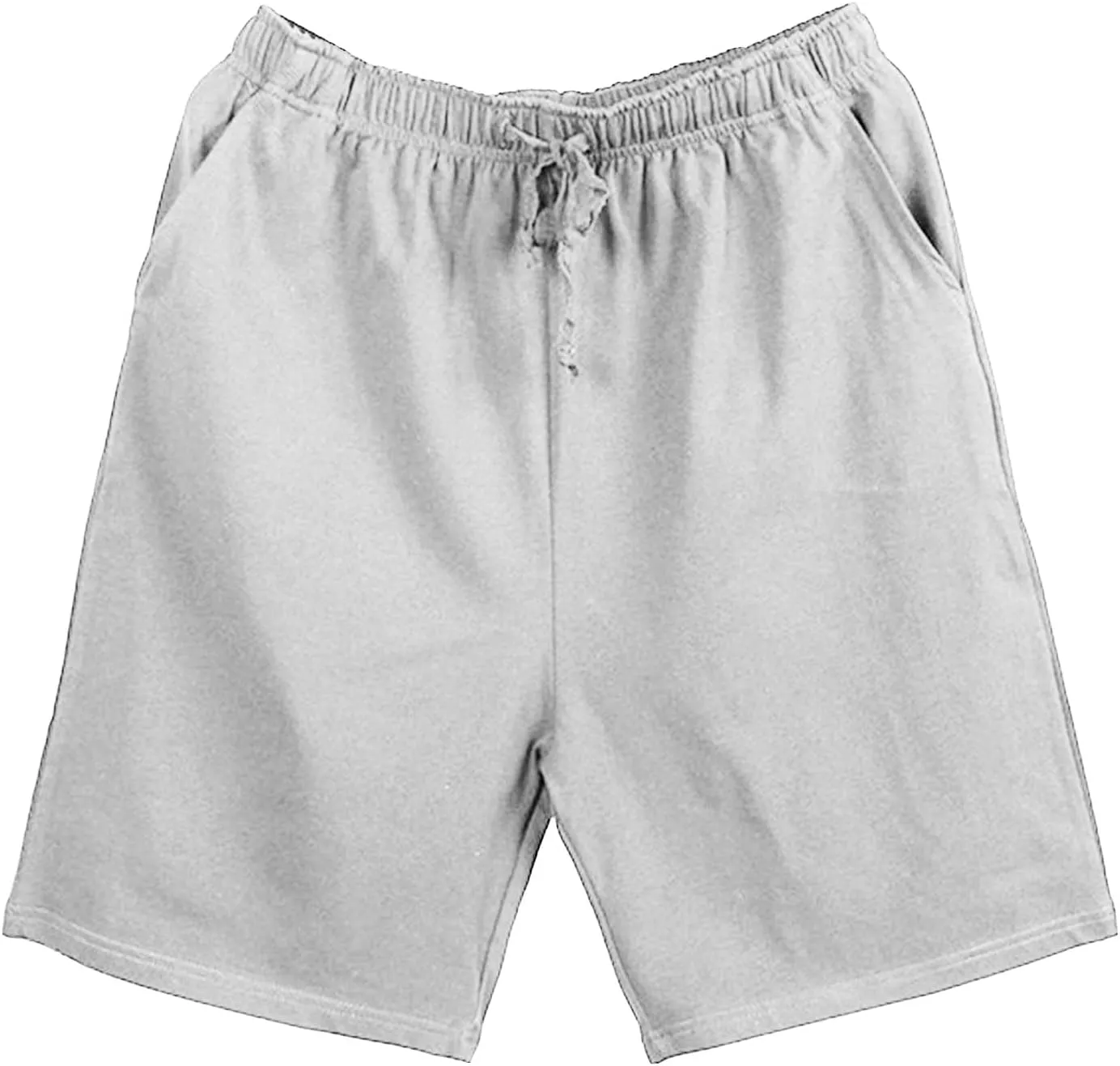 JEsilunmaMY Pajama Shorts for Men Casual Elastic Waist Lounge Sleep Pants with Pockets Soft Cotton Workout Gym Sweat Shorts