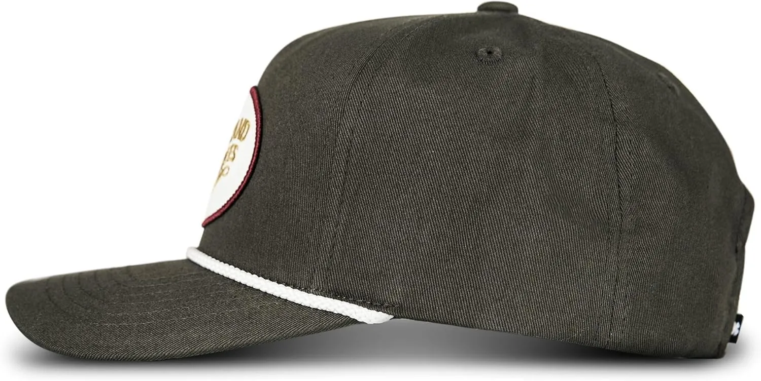 Lucky Brand Snapback Hat | Adjustable | Baseball Cap | Retro | American Heritage | 5 Panel Design | Cotton Canvas