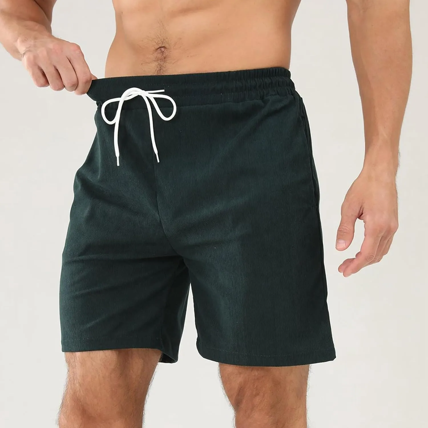 Men Gradient Beach Shorts 2025 Summer Big and Tall Workout Shorts Drawstring Elastic Waist Soft Short with Pockets