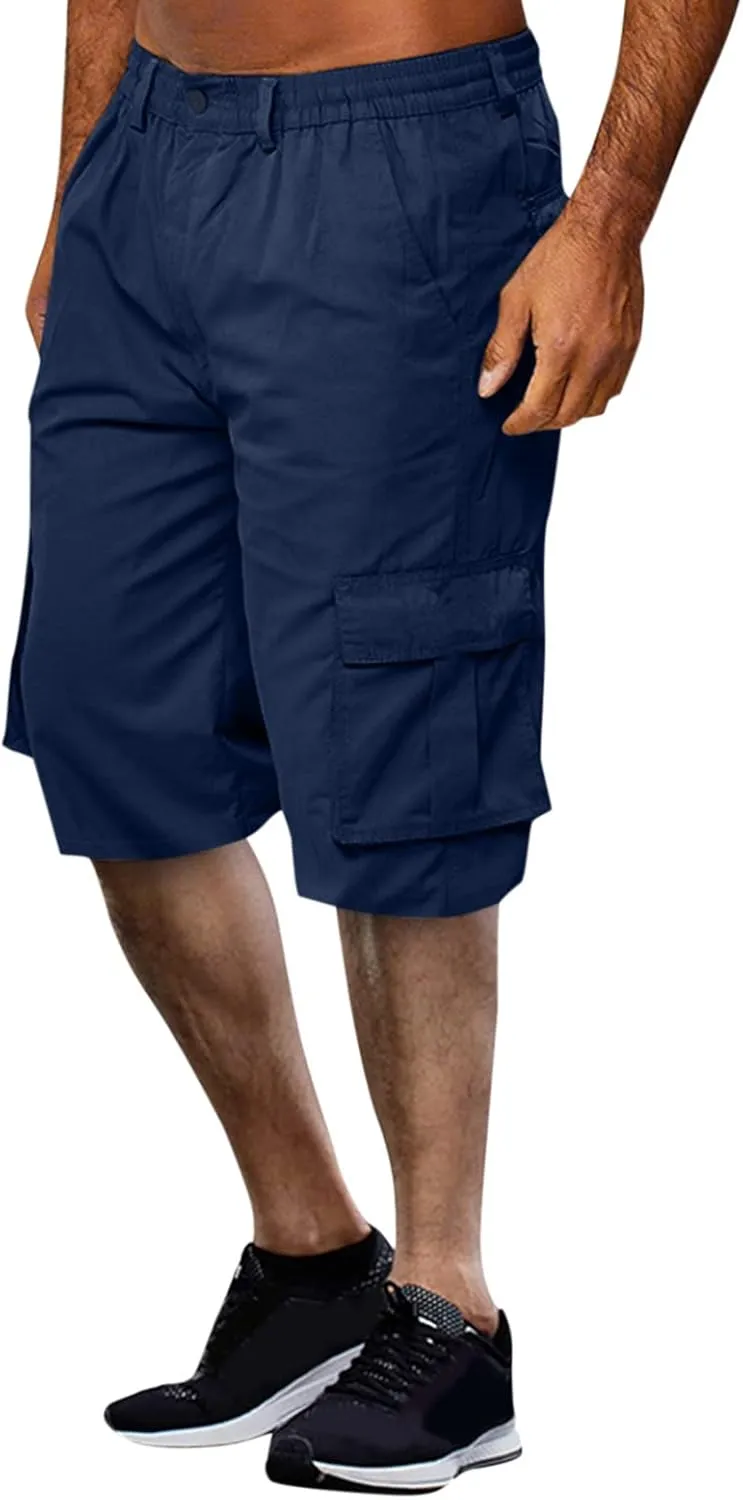 Mens Activewear Gym Shorts for Men Drawstring Waist Short Pant Quick Training Pants Travel for Camping Baggy Short