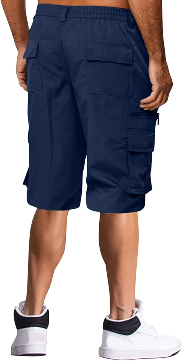Mens Activewear Gym Shorts for Men Drawstring Waist Short Pant Quick Training Pants Travel for Camping Baggy Short