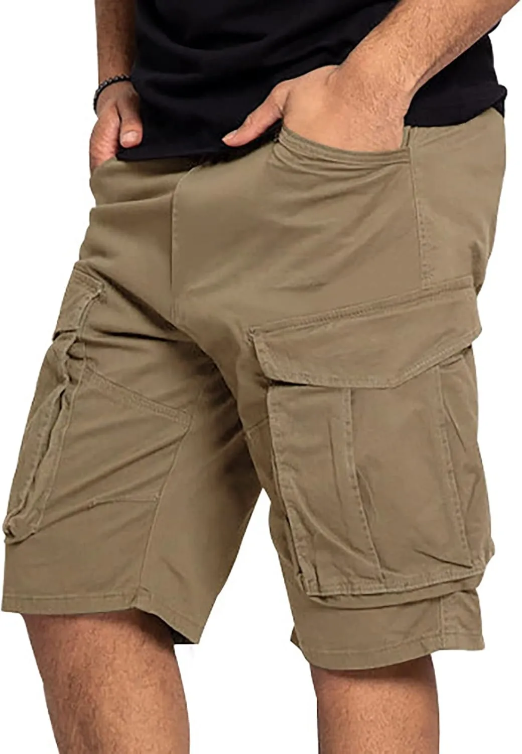 Mens Gym Golf Shorts Short Pant Regular Fit Pants Tactical Joggers Athletic Sweat Shorts with Pockets