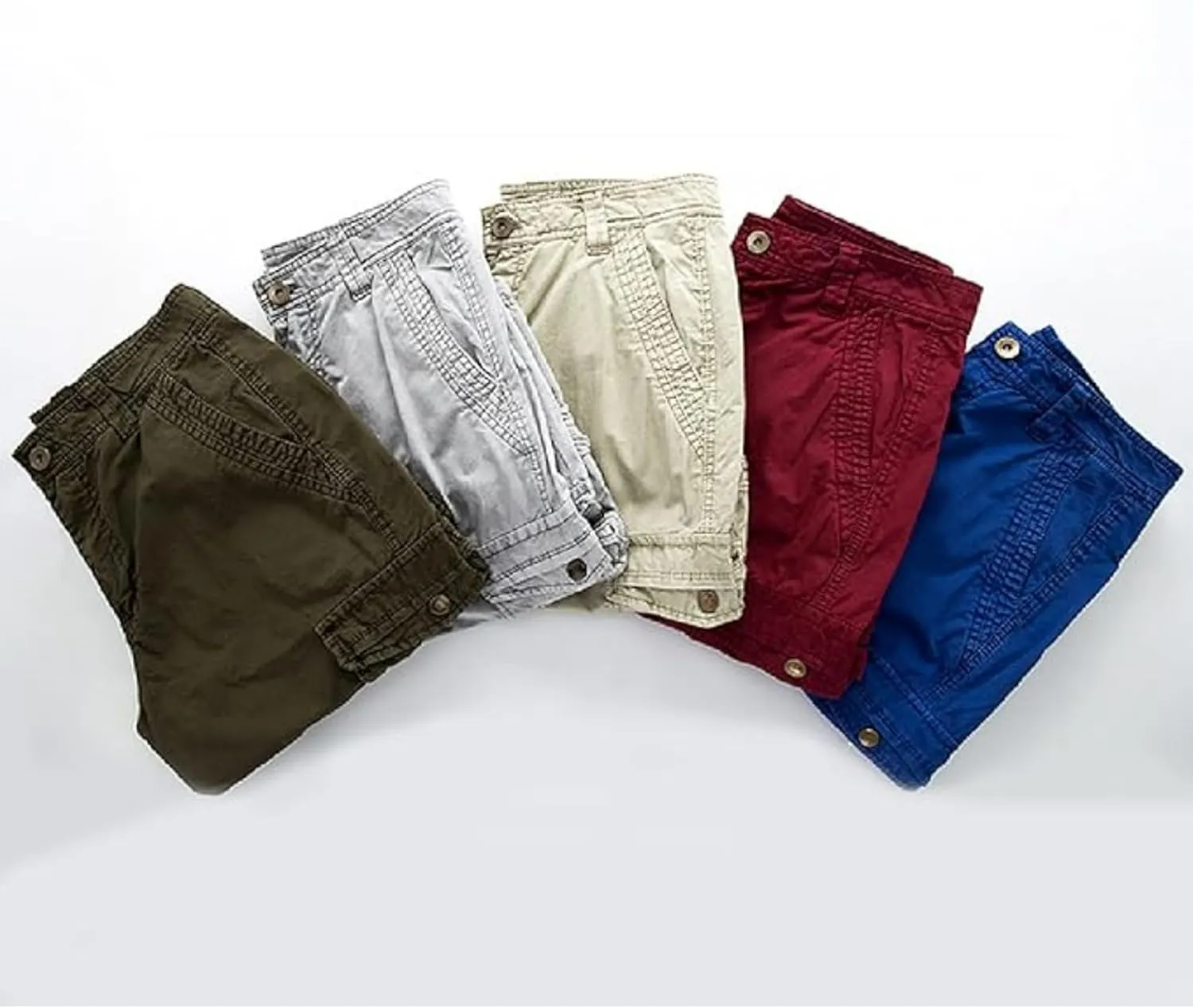 Men's Multi Pocket Zipper Cargo Short Outdoor Casual Loose Fit Dungarees Shorts, 30, Khakia1