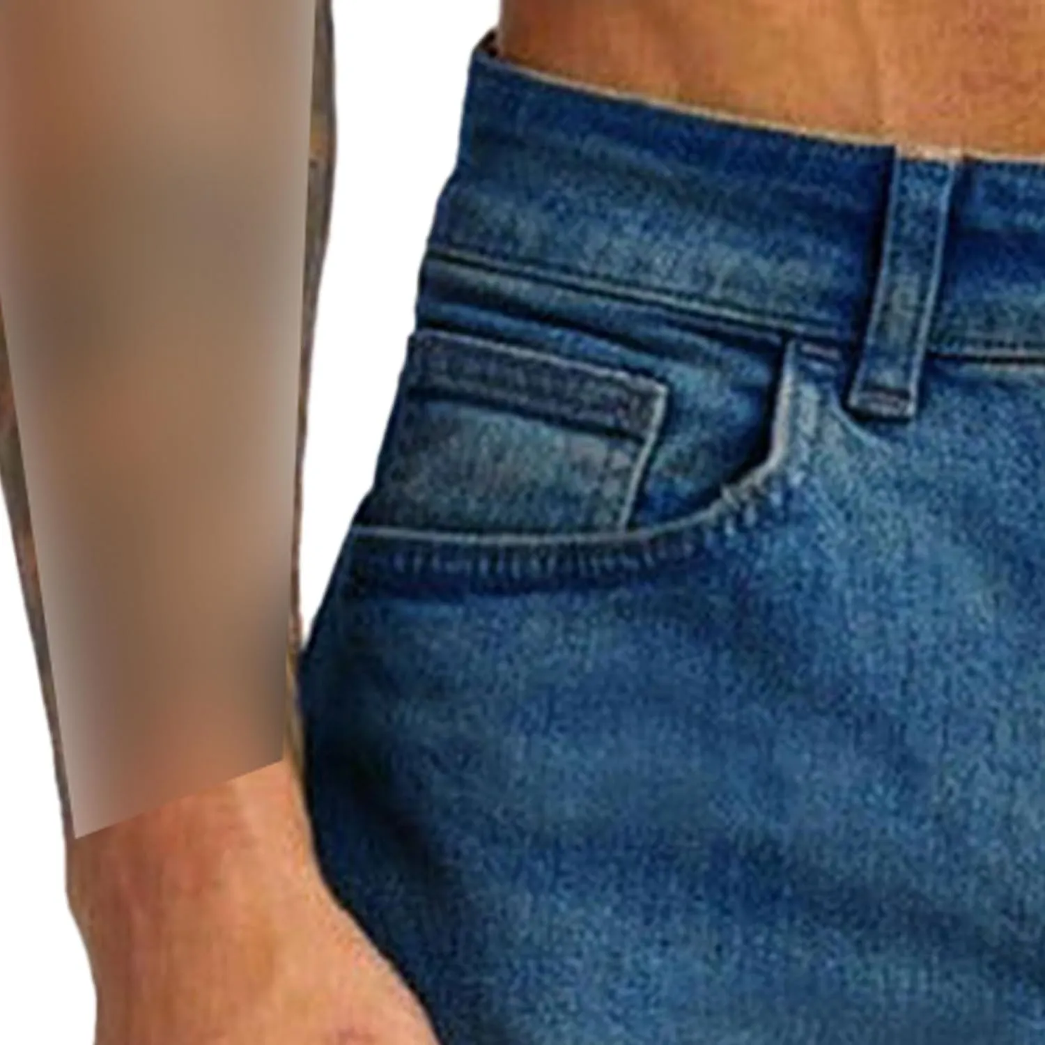 Men's Slim-Fit Stretch Jeans Vintage Regular Fit Denim Pants Straight Leg Classic Skinny Flex Jean Trousers