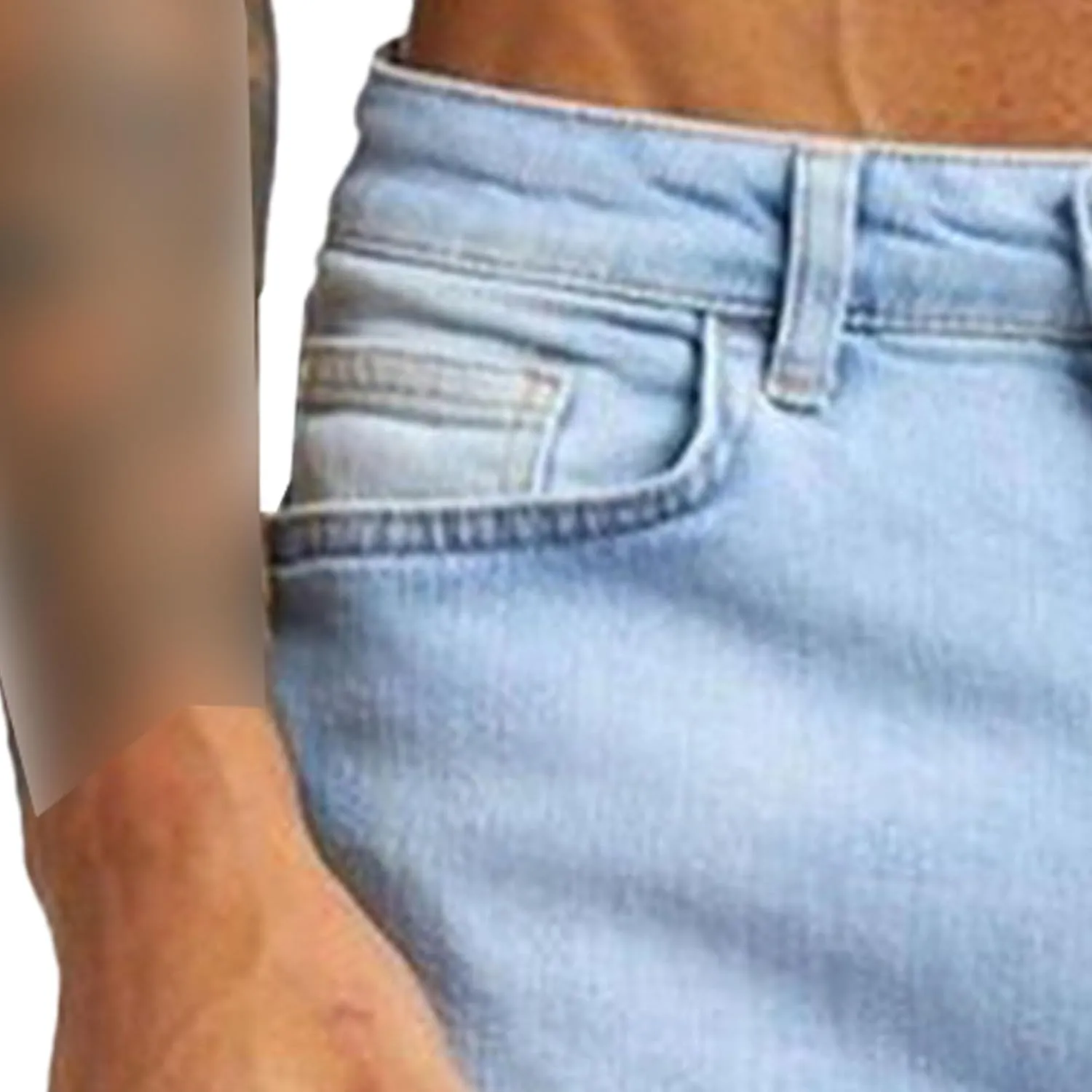 Men's Slim-Fit Stretch Jeans Vintage Regular Fit Denim Pants Straight Leg Classic Skinny Flex Jean Trousers