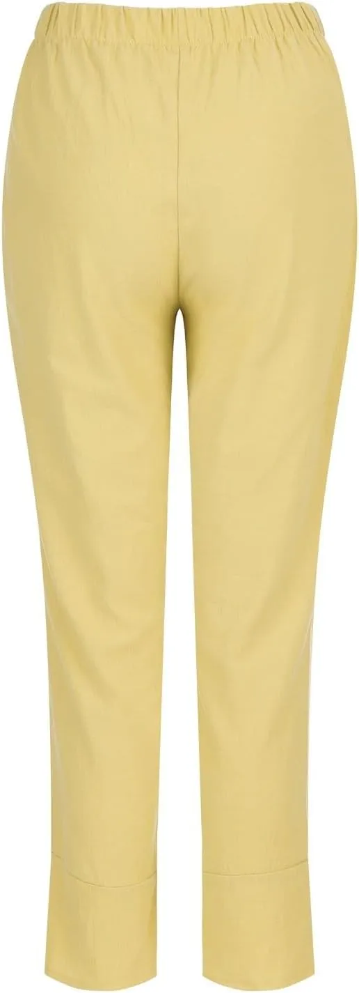 SHAOBGE Plus Size Linen Pants for Women Pants Cotton Casual Home Female Trendy Pants for Women 2024