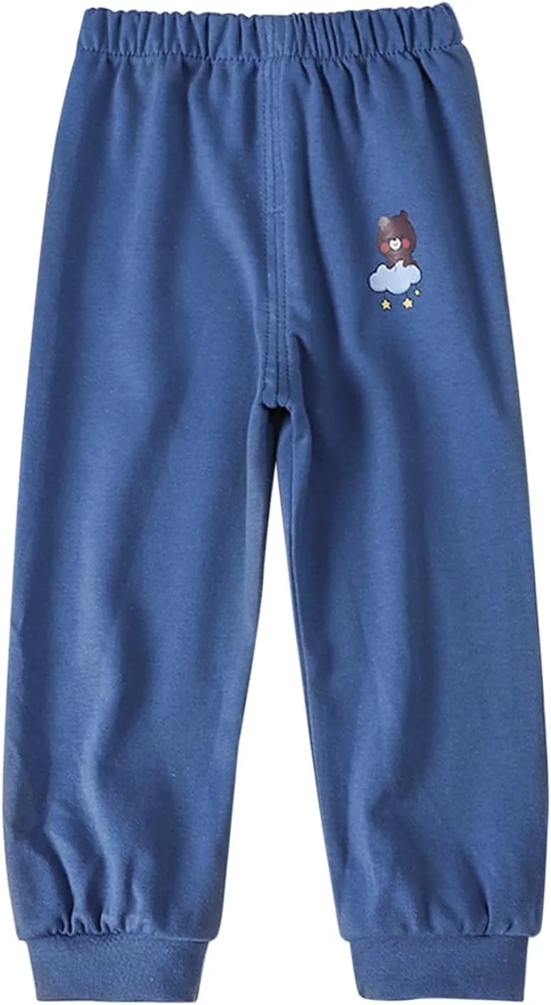 Toddler Boys Girls Cute Animals Excavator Print Sweatpants Aesthetic Elastic Waist Kids Trendy Causal Joggers