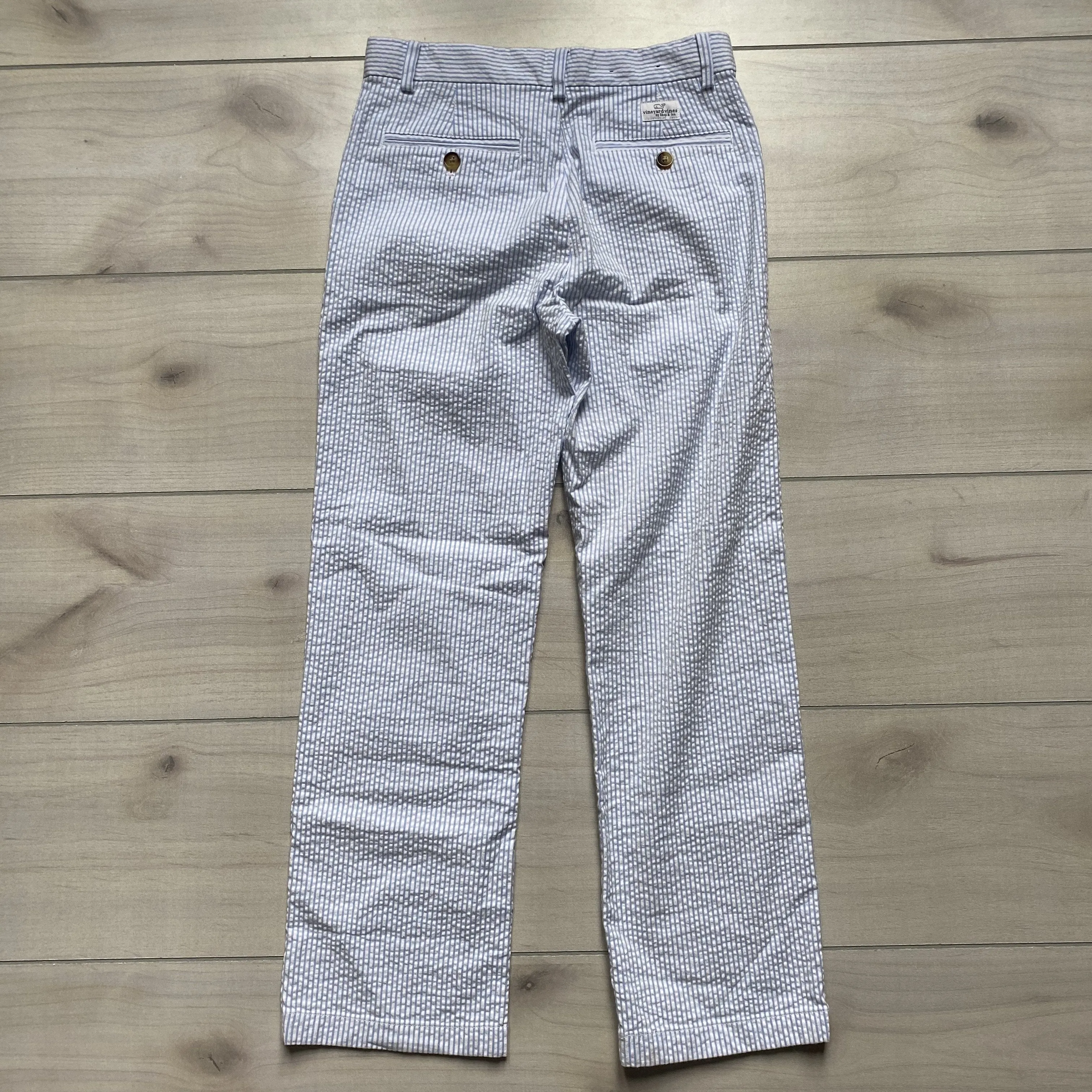 Vineyard Vines Blue & White Seersucker Pants
