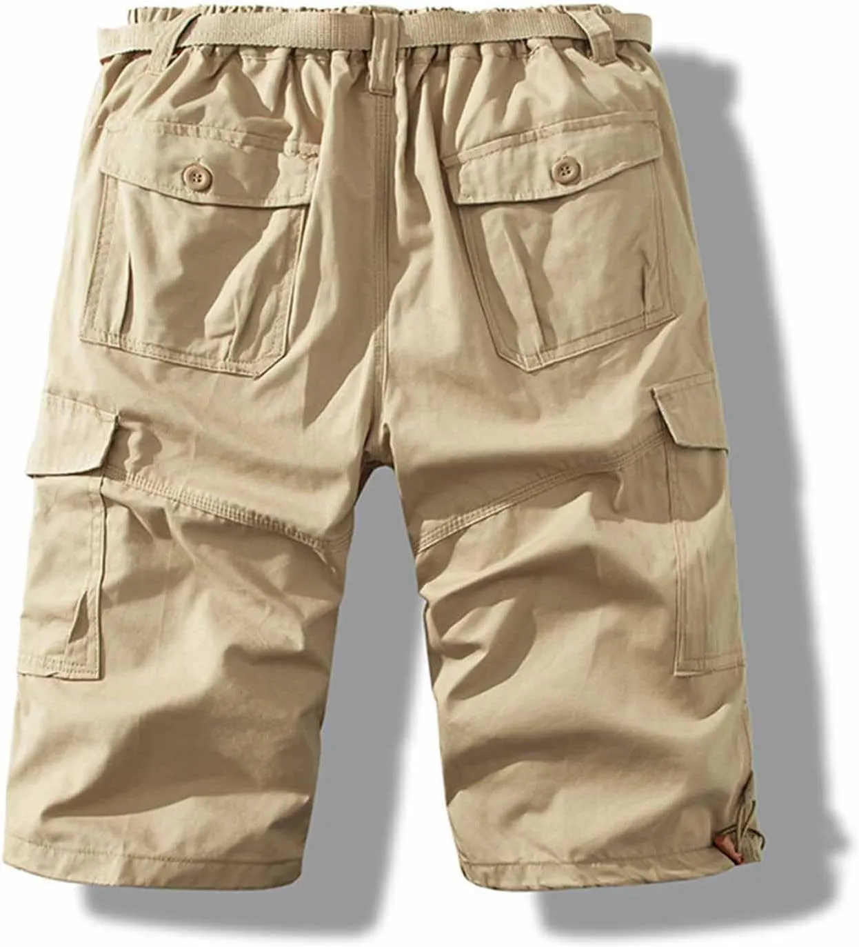 Xiaojmake Men's Military Cargo Short with Multi Pocket Outdoor Twill Cotton Workout Shorts Casual Loose Fit Dungarees Short