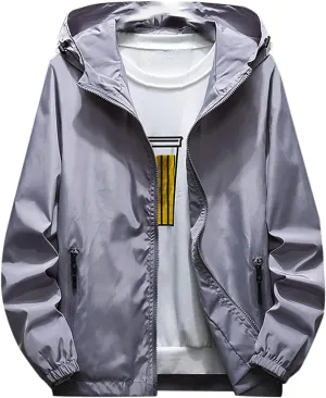 Ymosrh Mens Coats and Jackets Winter Autumn Casual Color Plus Size Hoodie Zipper Outdoor Sport Coat Jackets Fashion